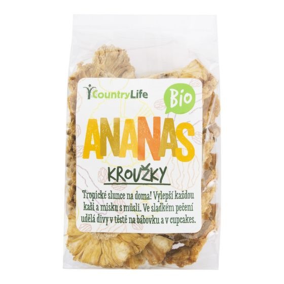 BIO Ananas kroužky sušené 100 g COUNTRY LIFE
